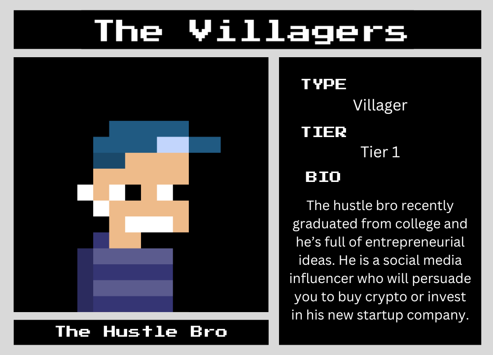 The Hustle Bro biography card